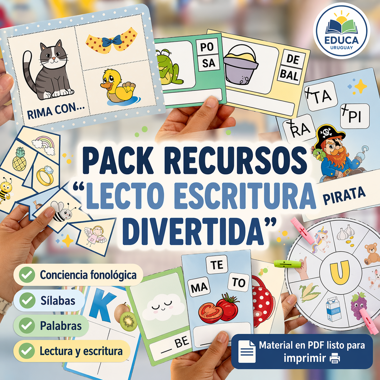 Pack Recursos “Lectoescritura Divertida”